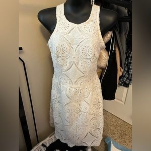 White lace dress